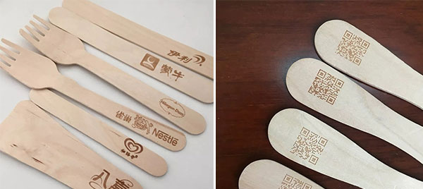 冷饮雪糕木棒雕刻打字，激光打标机轻松完成